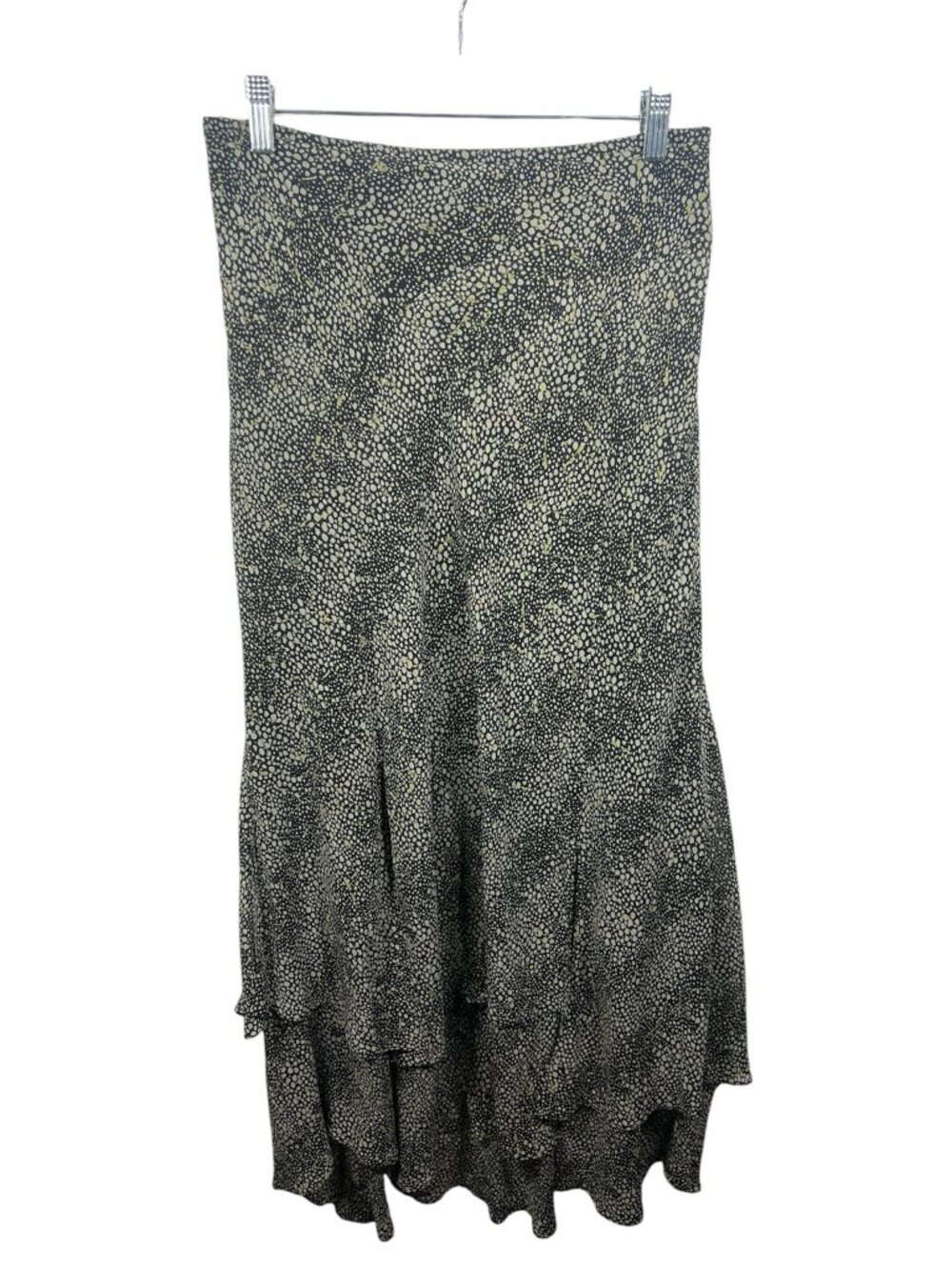 Anne Klein Skirt Womens 8 Silk Tiered Long Whimsigoth Fairy Retro Y2K Boho Full